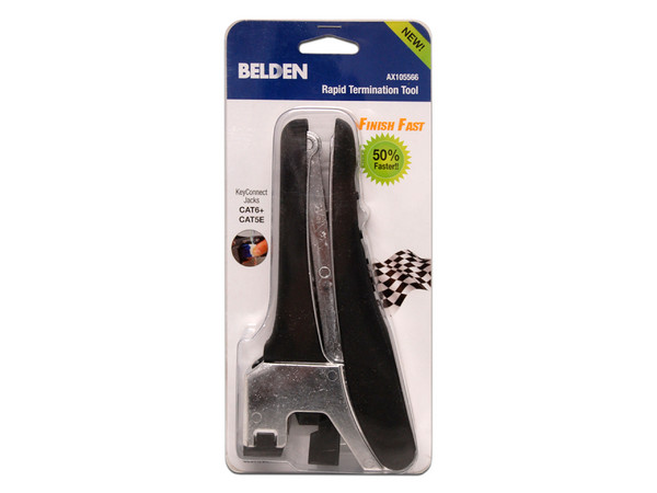 Pinza Ponchadora de Cables Belden AX105566, Termino rápido, para cables Cat5e y Cat6.