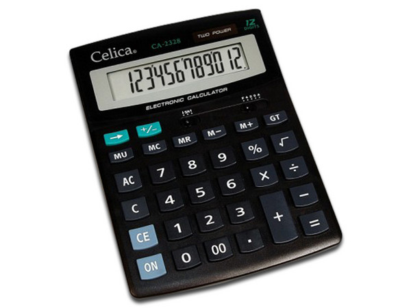 Calculadora de Escritorio Celica CLPCACAB015, 12 dígitos. Color Negro.