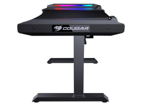 Escritorio Gaming Cougar Mars  NY7D0001-00, diseño ergonómico, iluminación RGB. Color Negro.