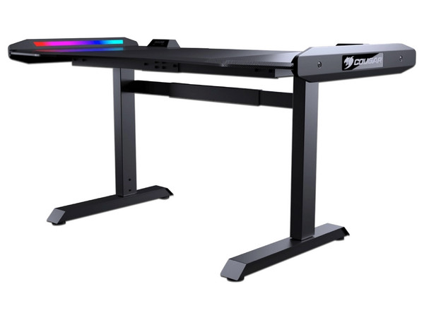 Escritorio Gaming Cougar Mars  NY7D0001-00, diseño ergonómico, iluminación RGB. Color Negro.