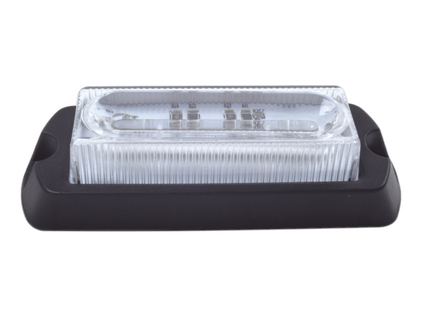 Luz Auxiliar Epcom Ultra Brillante X13 de 4 LEDs, Color Rojo, con mica transparente.