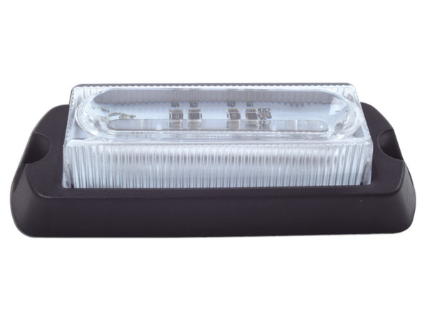 Luz Auxiliar Epcom Ultra Brillante de 8 LEDs, Color Rojo, con mica transparente.