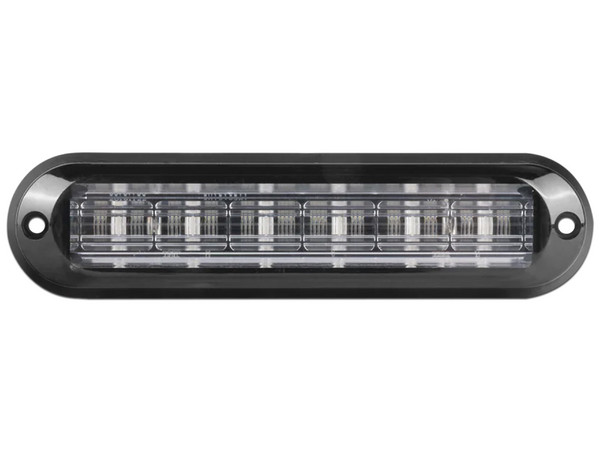 Luz Auxiliar Epcom Ultra Brillante IP67 de 6 LEDs, Bisel negro, Mica transparente, Color Azul.