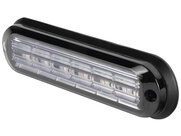 Luz Auxiliar Epcom Ultra Brillante IP67 de 6 LEDs, Bisel negro, Mica transparente, Color Azul.