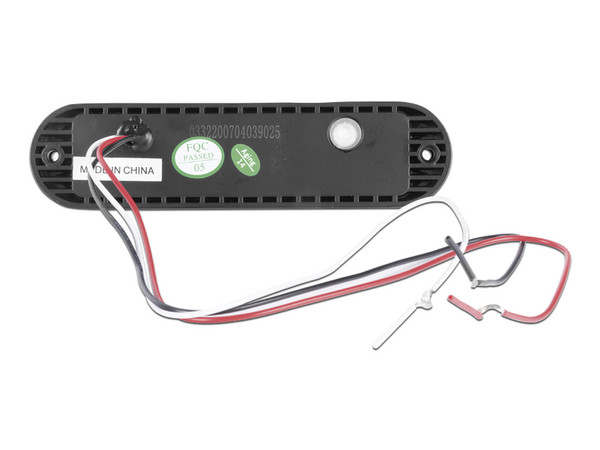 Luz Auxiliar Epcom Ultra Brillante para Exterior, de 6 LEDs, Color Rojo, con mica transparente y bisel negro, IP67.