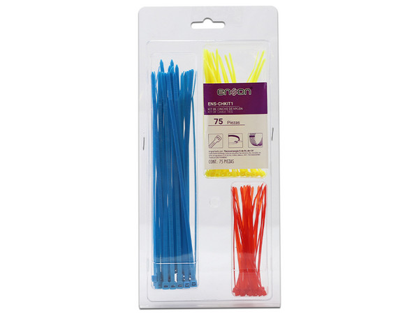 Kit de Cinchos Enson ENS-CHKIT1 de 75 Piezas.