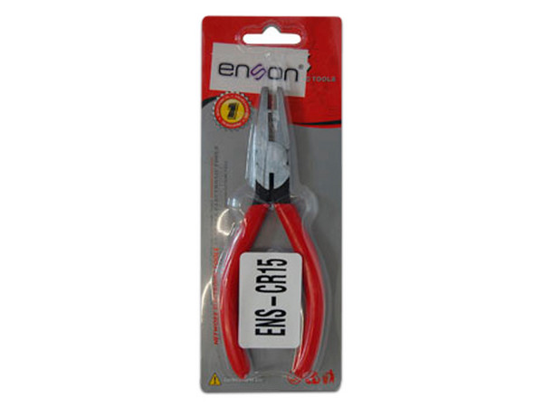 Pinza Crimpeadora Enson ENS-CR15 Para Terminaciones y Empalmes Telefónicos, Color Rojo.