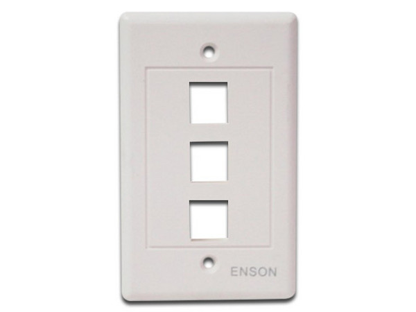 Tapa para caja ENSON, Montaje en Pared de 3 salidas.