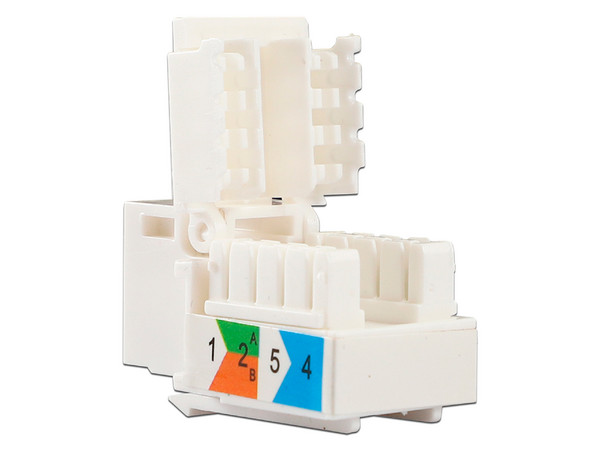 Conector Belden Jack RJ-45 Cat5e. Color Blanco.