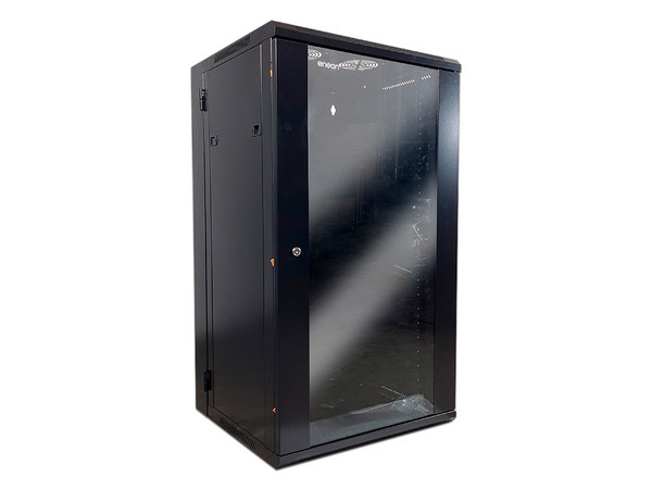 Gabinete De Piso/Pared Enson ENS-RKGU22PRO, 22U, Puerta Frontal De Cristal Templado Con Cerradura De Seguridad, Instalado Ranuras De Ventilación.