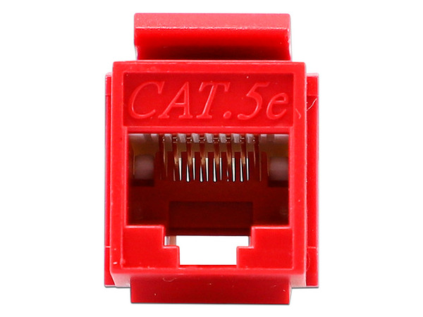 Conector Modular Jack RJ-45 Enson EPRO-JACK5E-RD, Posición Vertical, Cat5e, Compatible con placas Enson EPRO-FP.