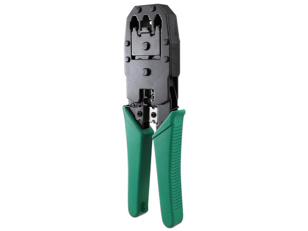 inzas Ponchadoras Enson ENS-NT01 para RJ9 (4 Pines), RJ11 (6 Pines) y RJ45 (8 Pines) con Cuchilla de Corte y Pelado de Cable.