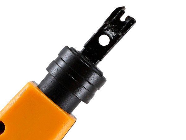 Pinza Ponchadoras de Jack Enson ENS-TL057, Para UTP y FTP, Cuchilla Doble 110 y 66, Color Amarillo.