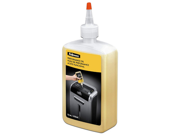 Aceite lubricante Fellowes para trituradora, 355ml.