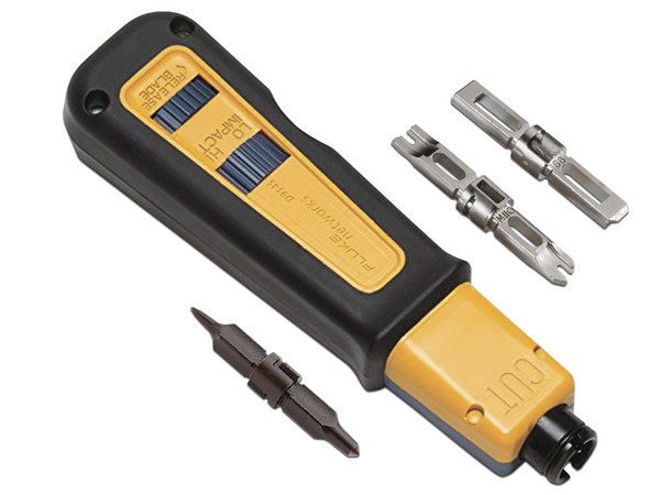 Herramienta Crimpadora de Impacto D914S Fluke Networks 10061501, Con cuchilla Herramienta de impacto D914S, Con dos Cuchillas EverSharp 110/66.