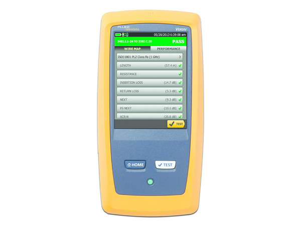 Certificador Fluke Networks DSX-5000 para Cable de Cobre Cat5e, Cat6 y Cat6A, Precisión Nivel V (1 GHz), WiFi Integrado, Pantalla LCD de 5.7