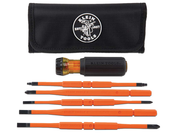 Juego de Desarmadores Klein Tools 32288, Intercambiables, 8 en 1, Aislados 1000 V.