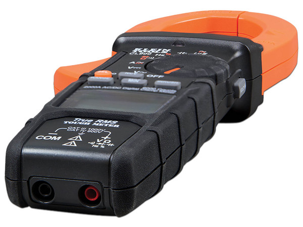 Multímetro Digital de Gancho Klein Tools de Rango Automático, Hasta 2000 A, Media Cuadrática Real, Color Negro/Naranja.