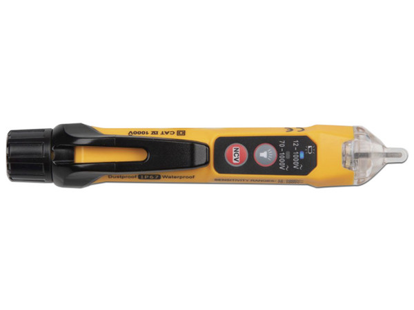 Detector de Voltaje Klein Tools NCVT3P de doble rango, 12 - 1000 V CA, con linterna.