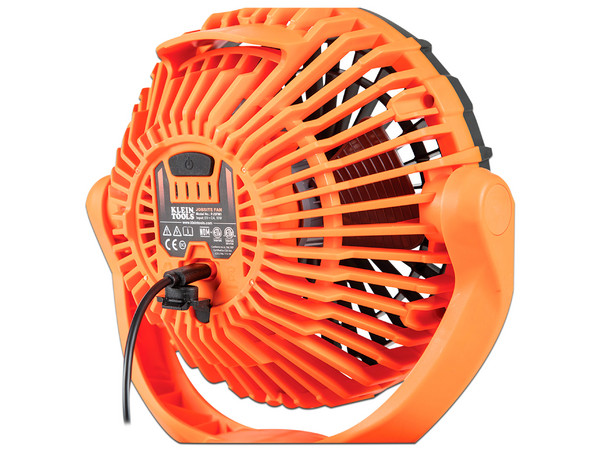 Ventilador Personal Recargable Klein Tools PJSFM1 para el Lugar de Trabajo, Montaje por Pinza o Potentes Imanes.