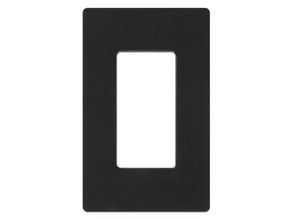 Placa de Pared LUTRON CW1-BL, 1 espacio, Para Atenuador, Apagador o Control Remoto. Color Negro.