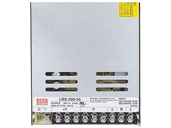 Fuente de Poder Industrial Meanwell LRS35024 350W de Potencia, 24 Vcc, 14.6A.