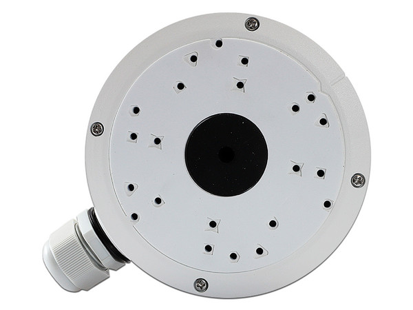 Caja de conexiones Meriva MVA-JB0302 para Cámaras de montaje en pared o techo, compatible con Cámaras de Lente motorizado.