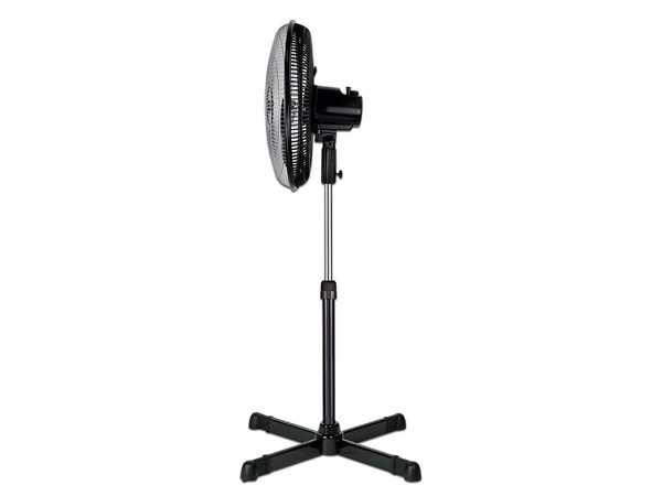 Ventilador de Pedestal MYTEK MY-3327, 3 Velocidades. Color Negro.