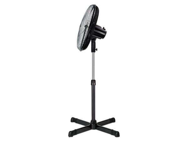 Ventilador de Pedestal MYTEK MY-3327, 3 Velocidades. Color Negro.