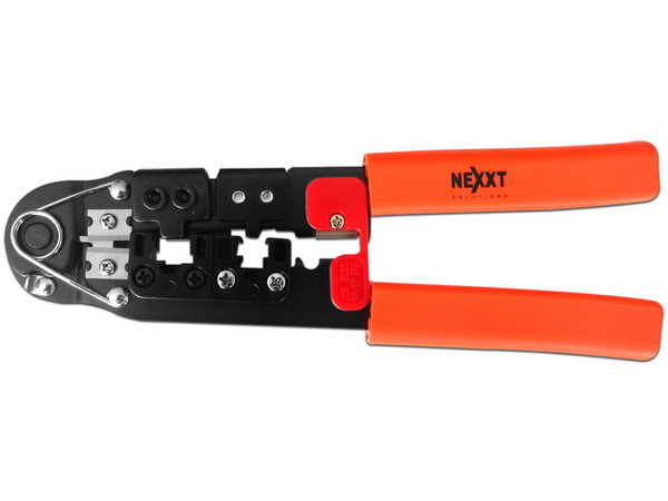 Pinza Nexxt Solution AW250NXT05 para Crimpeo Plug RJ-11, RJ-12 y RJ-45.