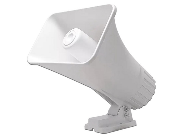 Sirena de doble tono PAAMON para interior y exterior, 120dB. Color Blanco.