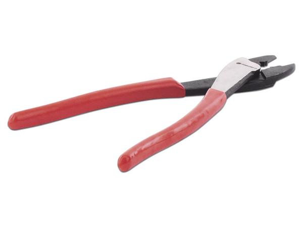Pinza Ponchadora Precision PST-H010-08 para cortar y crimpar terminales Aislados y no aislados. Color Rojo.