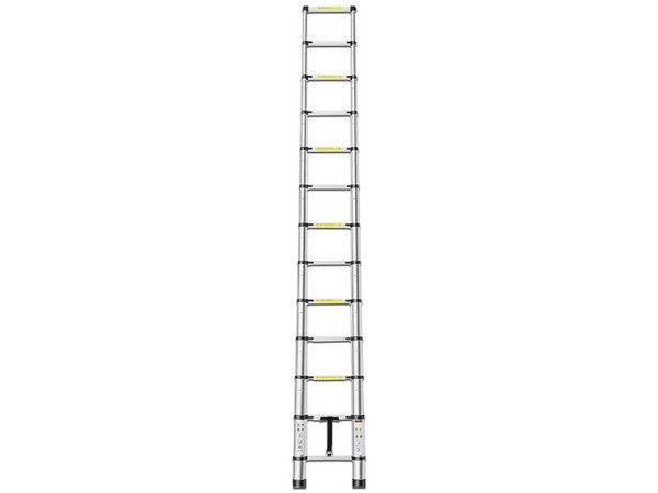 Escalera Telescópica PRECISION de Aluminio de 3.8 Metros de Altura, Capacidad de carga hasta 150 kg