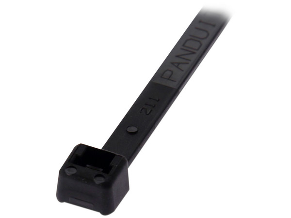 Cincho de Nylon 6.6 de Bloqueo Panduit, de 188mm x 4.8mm, Exterior Resistente a Rayos UV, Paquete de 1000pz, Color Negro.
