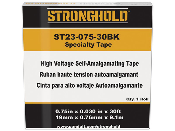 Cinta para Aislar de Caucho ERP, Autofusionable, Uso Industrial, grosor de 0.76mm, 19mm x 9.1 m. Color Negro.