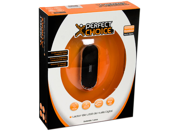 Perfect Choice Lector Bio USB de Huella Digital