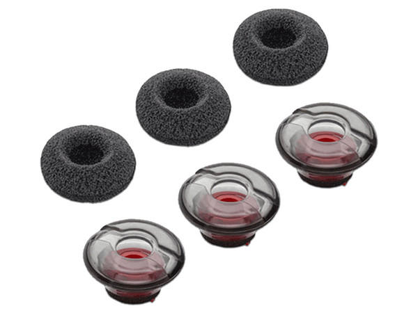 Puntas de Audífonos Medianas y Fundas de Espuma para Poly Voyager 5200, 3 Piezas.