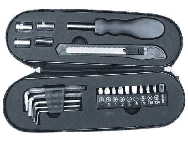 Kit de herramientas Saxxon MATPRO014 con logotipo TVC.