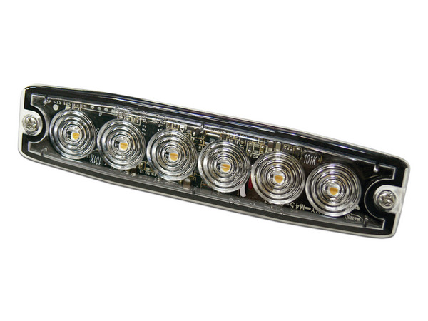 Luz de Advertencia Vehicular SIGNALPRO SPL6A de 6 LED, SAE Clase I, 12-24VCD.