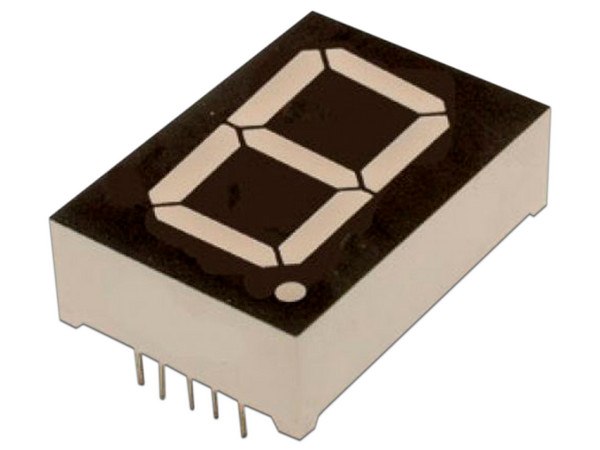 Display Steren DA05 de 7 segmentos, Ánodo común de 12.7 mm (0.5 pulgadas).