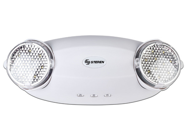 Lámpara de emergencia Steren LAM-500 con luces LED direccionables.