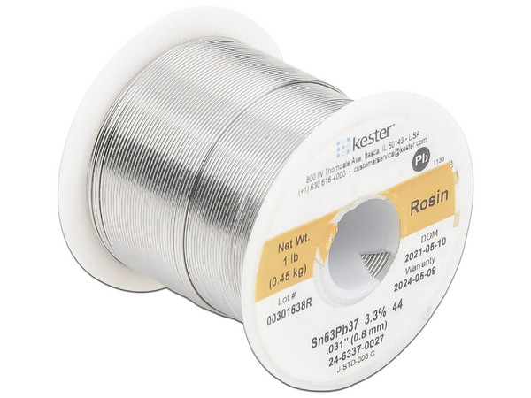 Rollo de Soldadura Syscom 488-SO-162, Aleación Estaño/Plomo (63/37), 454 g.
