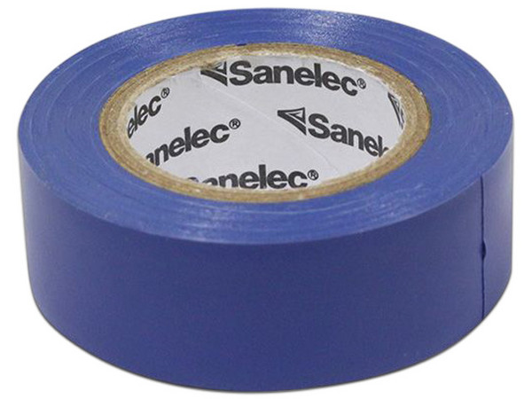 Cinta de Aislar Santul Sanelec de 9m, Color Azul.