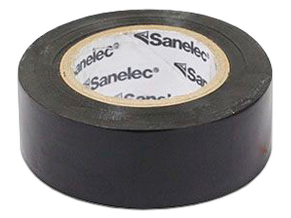 Cinta de aislar Santul, 19mm x 9m, Color Negro.
