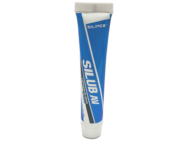 Lubricante de silicón Silimex Silub AV de alta viscosidad de 28g