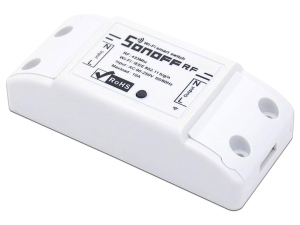 Interruptor inteligente SONOFF RF para solución de Smart Home, intensidad ajustables, 10A, con tecnología inalámbrica 2.4 GHz.
