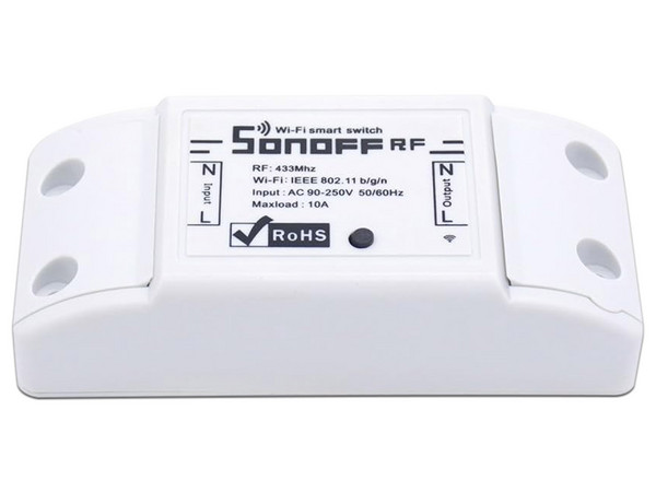 Interruptor inteligente SONOFF RF para solución de Smart Home, intensidad ajustables, 10A, con tecnología inalámbrica 2.4 GHz.