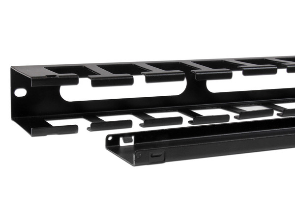 Organizador de Cableado tipo Canaleta  para Rack de Servidor, 1U.