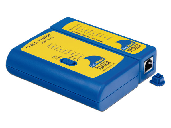 Probador de Cables de Red Tempo PA70025, RJ-45, Color Azul y Amarillo.