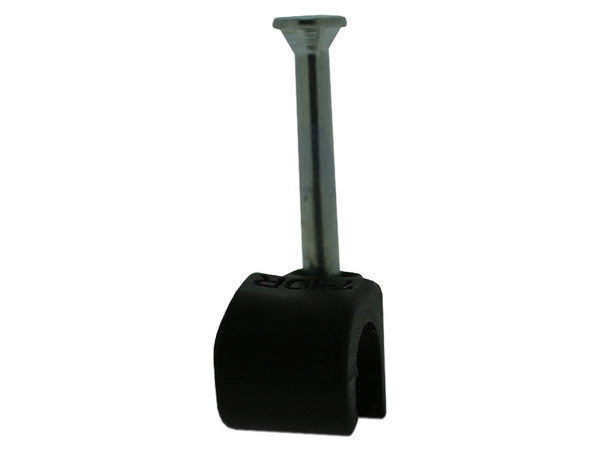 Grapas con clavo Thorsman Sujethor TC 7-10 Rc para cable, 100 piezas. Color Negro.